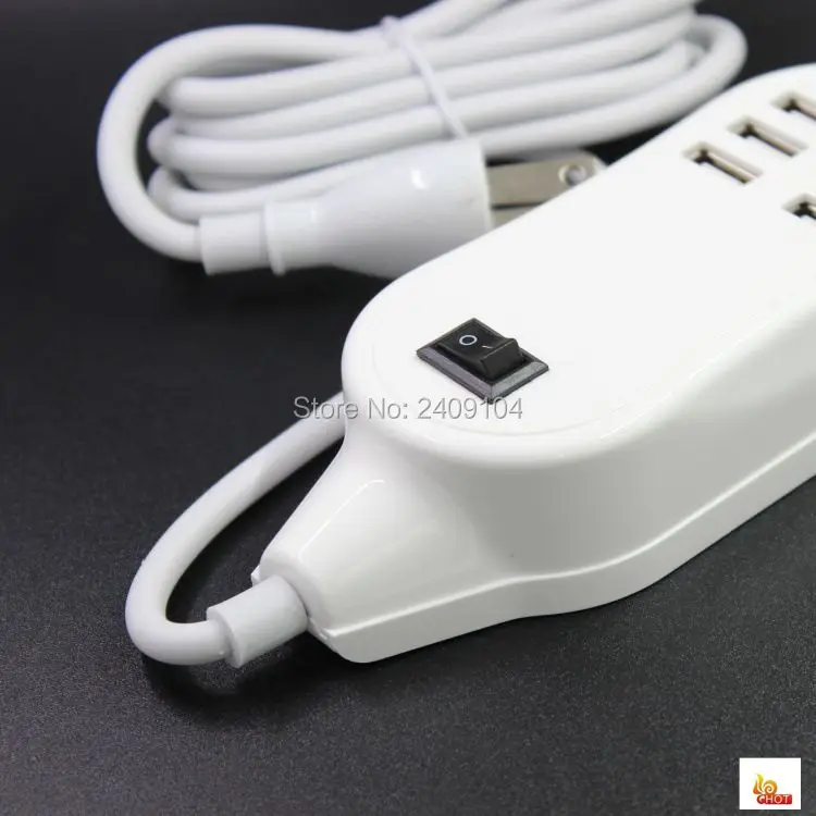 SZAICHGSI 6 портов USB зарядное устройство 5 В 3A США TU UK вилка для iPhone7 Plus iPad iPod Samsung Mp 3 4 PSP