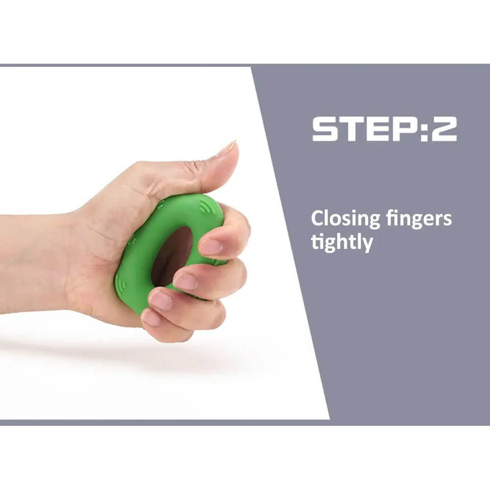 Ручной захват Захват силиконовые кольца Портативный для тренировки мышц силиконовый захват кольцо ручной сопротивление группы палец