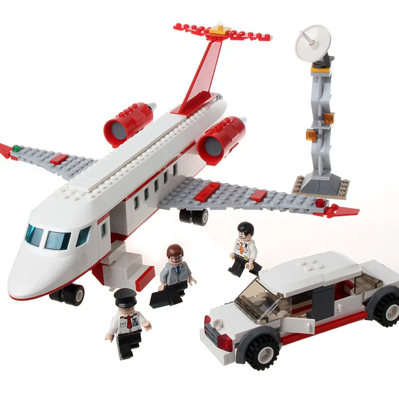 GUDI 334 pcs Airplane Toy Air Bus Model Airplane Building Blocks Sets Model DIY Bricks Classic Boys Toys Compatible With Legoe