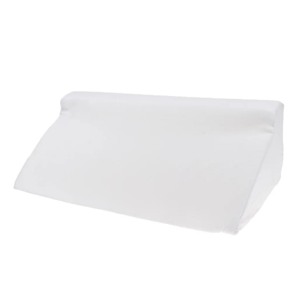 White Sponge Bed Wedge Pillow Back Leg Knee Rest Elevation Cushion Support Cover Pad for Patient