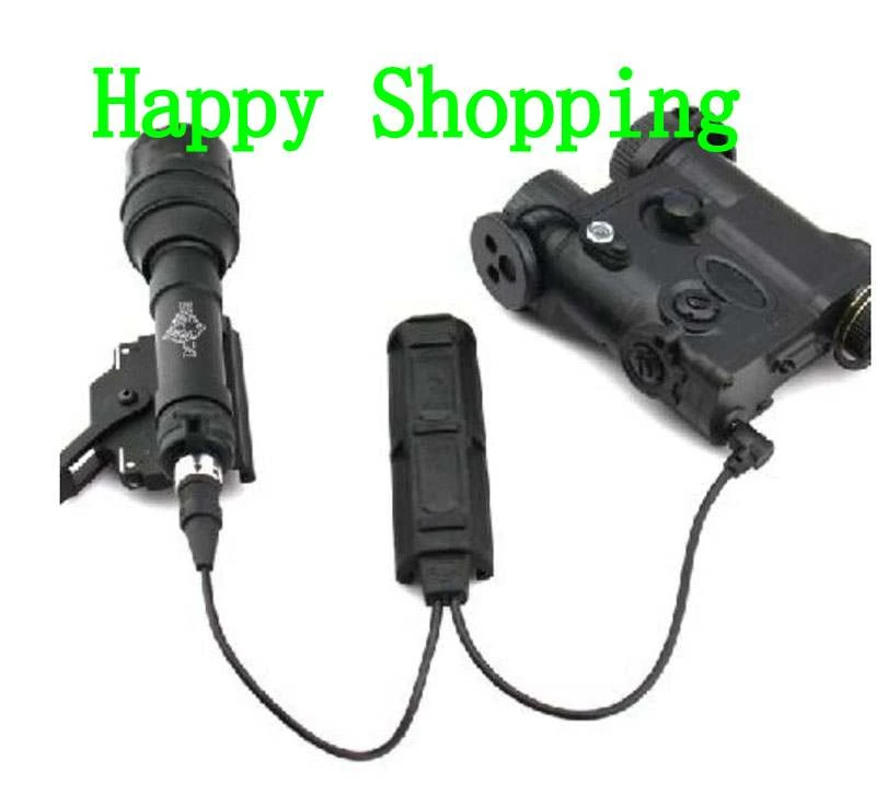 For PEQ Tactical Remote Dual Switch 2 Plug Pressure Pad Switch Flashlights