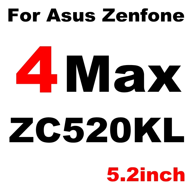 9H чехол из закаленного стекла для Asus Zenfone 3 Laser 4 Max Pro Go Selfie ZC520KL ZC520TL ZC554KL ZB500KG ZE554KL защитная пленка - Цвет: ZC520KL