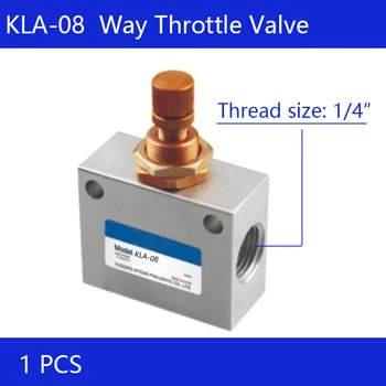 

Free shipping KLA-0 8 1/4" Speed Control One-Way Throttle Pneumatic Flow Valve Silver Tone