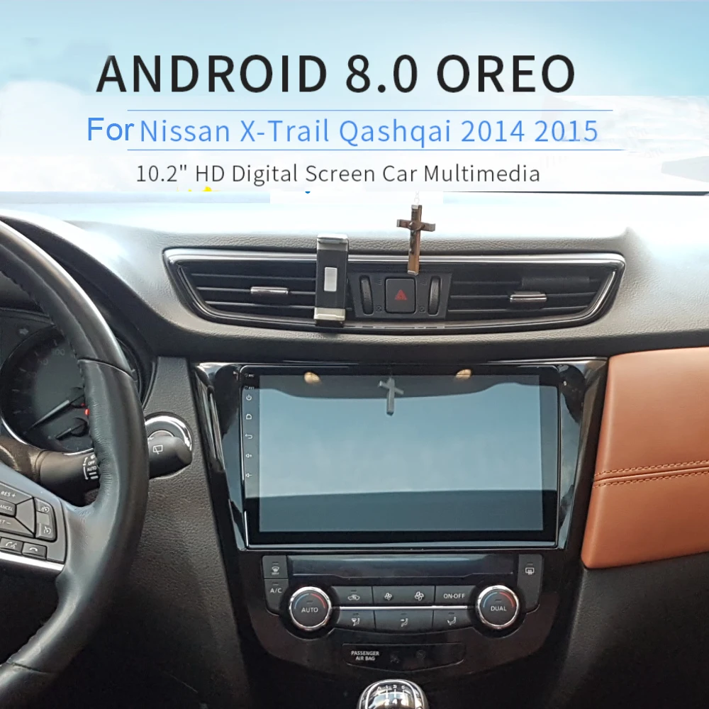 Clearance 10.2" Android 8.0 Car GPS Radio Player for Nissan X-Trail Qashqail 2014 2015 2016 2017 with Octa Core 4GB+32GB Stereo Multimedia 0