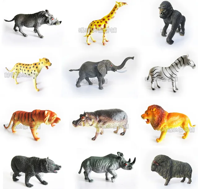 Buy Sh wild animal model toy wild animal set eco