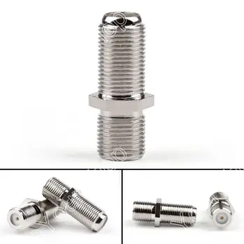 

Areyourshop F Type Coaxial Cable Coupler Female F/F Plug Jack Adapter Connector For RG6 RG59 Cable W
