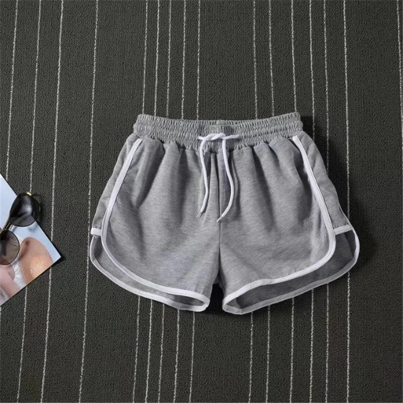 Летние однотонные женские брюки для сна s-xxl большого размера удобный Пижамный брюки свободные домашние шорты на шнурке Mujer