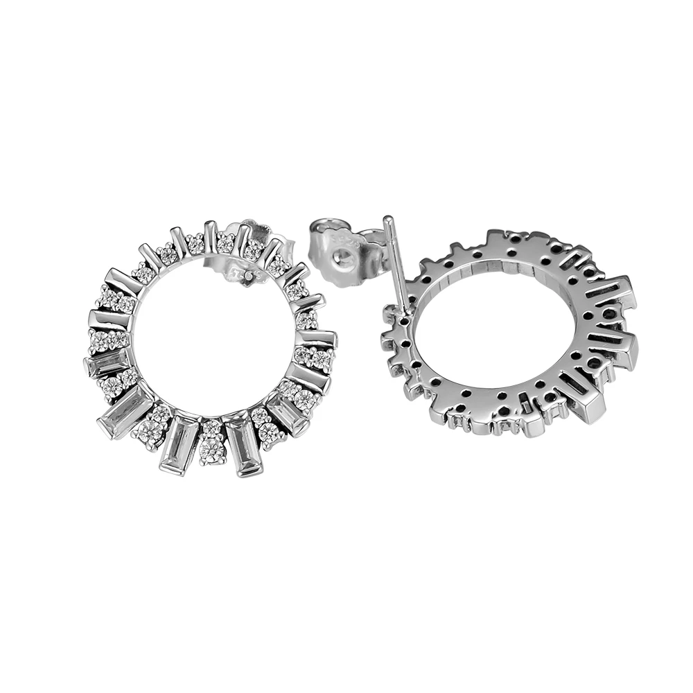 

CKK Glacial Beauty Hoop Earrings 925 Sterling Silver Earrings Original Jewelry Making For Women Anniversary Gift
