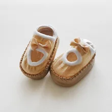 New Spring Summer Kids Floor Socks Non-Slip Leather Bottom Boys And Girls Baby Toddler Socks Bow 0-1-3 Years Old Girls Socks New Spring Summer Kids Floor Socks Non-Slip Leather Bottom Boys And Girls Baby Toddler Socks Bow 0-1-3 Years Old Girls Socks
