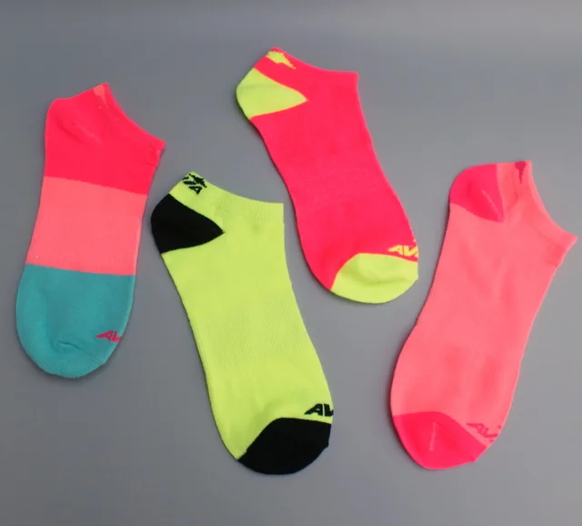 4 pairs Women Ankle Socks short sock Girls soft cotton bright colors