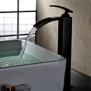 

Waterfall Bathroom Basin Sink Faucet with Single Handle ORB Shaped ,Torneiras Para De Banheiro Misturador
