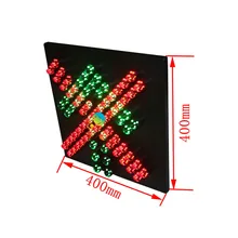 AC220V руководство знак 400 мм красный стоп зеленый Go движения светодиодные сигнальные лампы