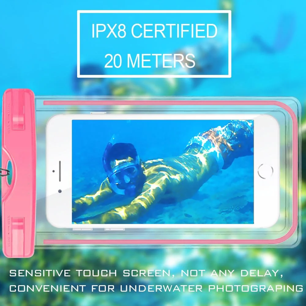For LG Optimus G Pro 2 F350 D837 D838 Universal Cover Underwater Luminous Phone Case For LG V20 V30 Swim Waterproof Case