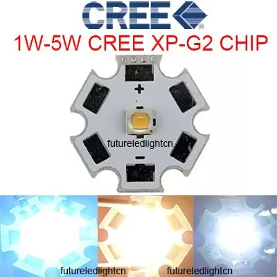 10 шт. Cree XPG2 XP-G2 1-5 Вт светодиодный излучатель холодный белый 6000-6500 к с 20 мм Звезда PCB для фонарика/прожектора/лампы