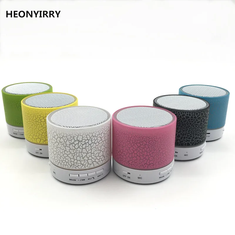 Беспроводная Bluetooth Колонка HEONYIRRY со светодиодной подсветкой TF USB FM радио|bluetooth speaker
