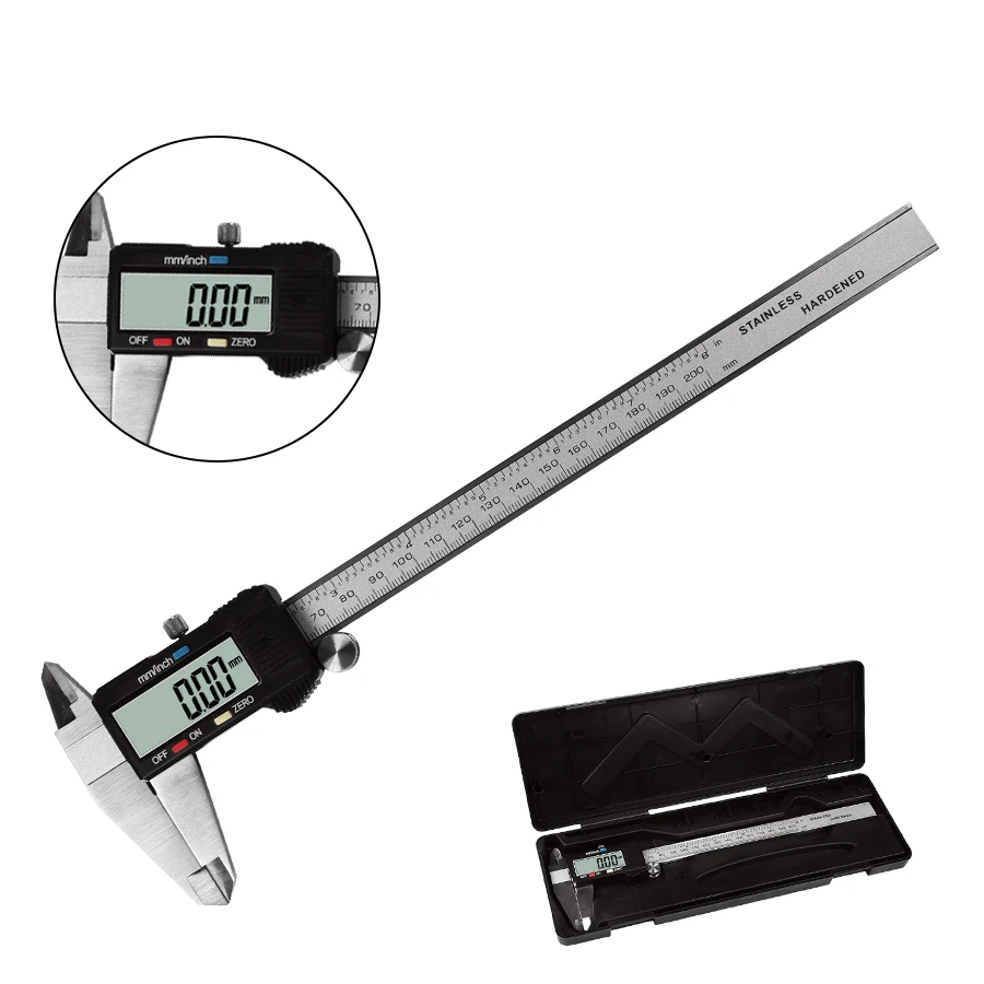 Electronic Digital Measuring Instrument Vernier Caliper Stainless Steel