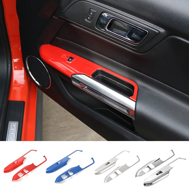 MOPAI ABS Car Interior Window Lift Switch Button Panel Decoration Cover