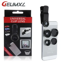 GEUMXL 3 в 1 Универсальный зажим для камеры Объективы для телефонов рыбий глаз+ макро+ Широкий формат для iPhone 6 plus 5 для samsung S45 6 note3