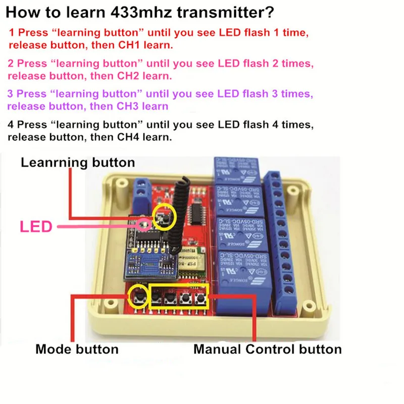 Learn 433mhz