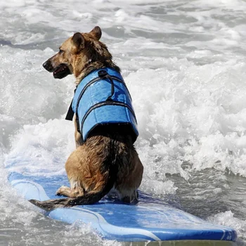 

Pet Dog Life Jacket Safety Clothes Life Vest Collar Harness Saver Pet Dog Swimming Preserver Lothes Summer Swimwear