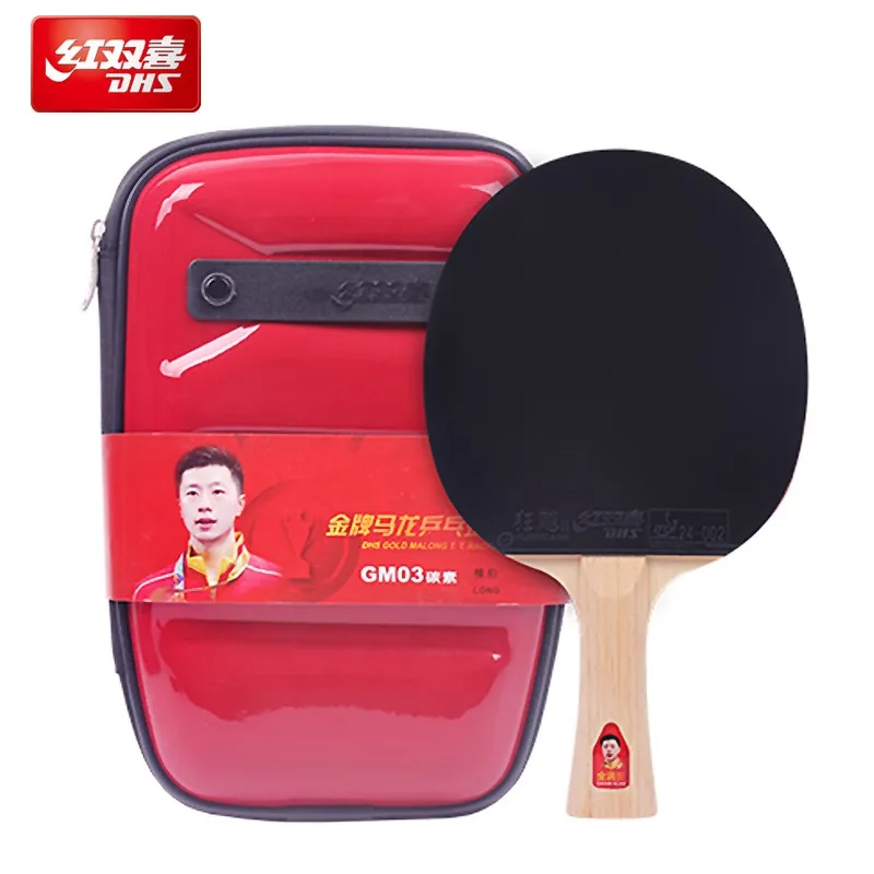 

New Dhs Table Tennis Racket Gold Series Malone Gm03 Professional Grade Star Table Tennis Finnished Rackets (TG2+Hurricane2)