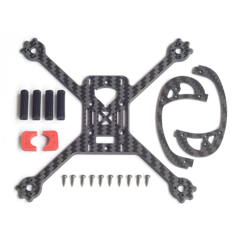 FlyFox F-ROG 135 мм Колесная база X Тип 3 мм рычаг рамка Комплект для DIY RC FPV гоночный беспилотный двигатель ESC запасные части