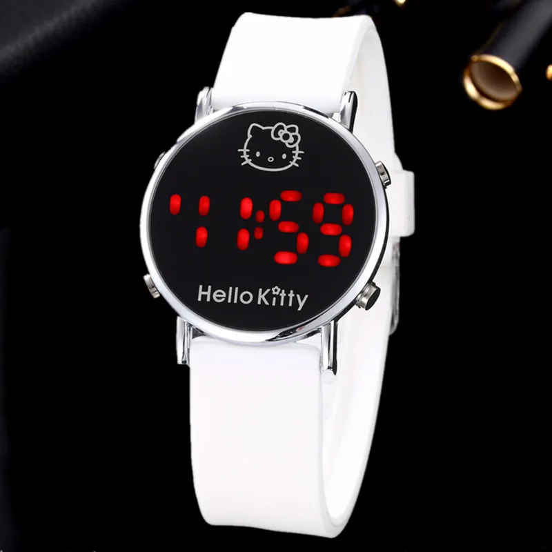 Relogio Feminino светодиодный цифровой мультфильм часы женские модные силиконовые