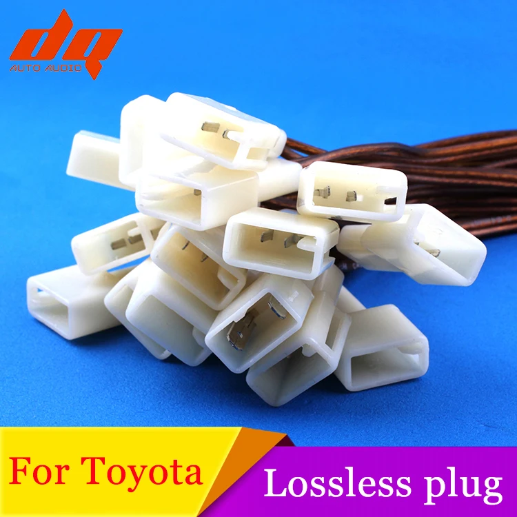 

2pcs Car Audio Free Break Line Non-destructive Installation Plug Auto Speaker Lossless Wiring Plug for Toyota Camry Mitsubishi