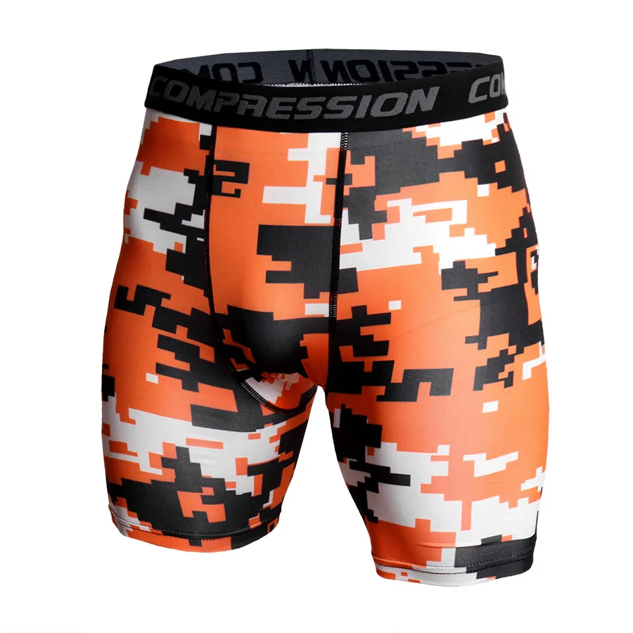 smart casual shorts mens Summer Camouflage Bermuda Compression Shorts Men Army Shorts 3D Print Bodybuilding Tights Short Pants Men's Shorts Sportswear casual shorts for men Casual Shorts