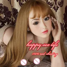 Intelligent silicone sex,145cm realistic silicone mannequins head for lifelike sex doll, real dolls head with oral sex