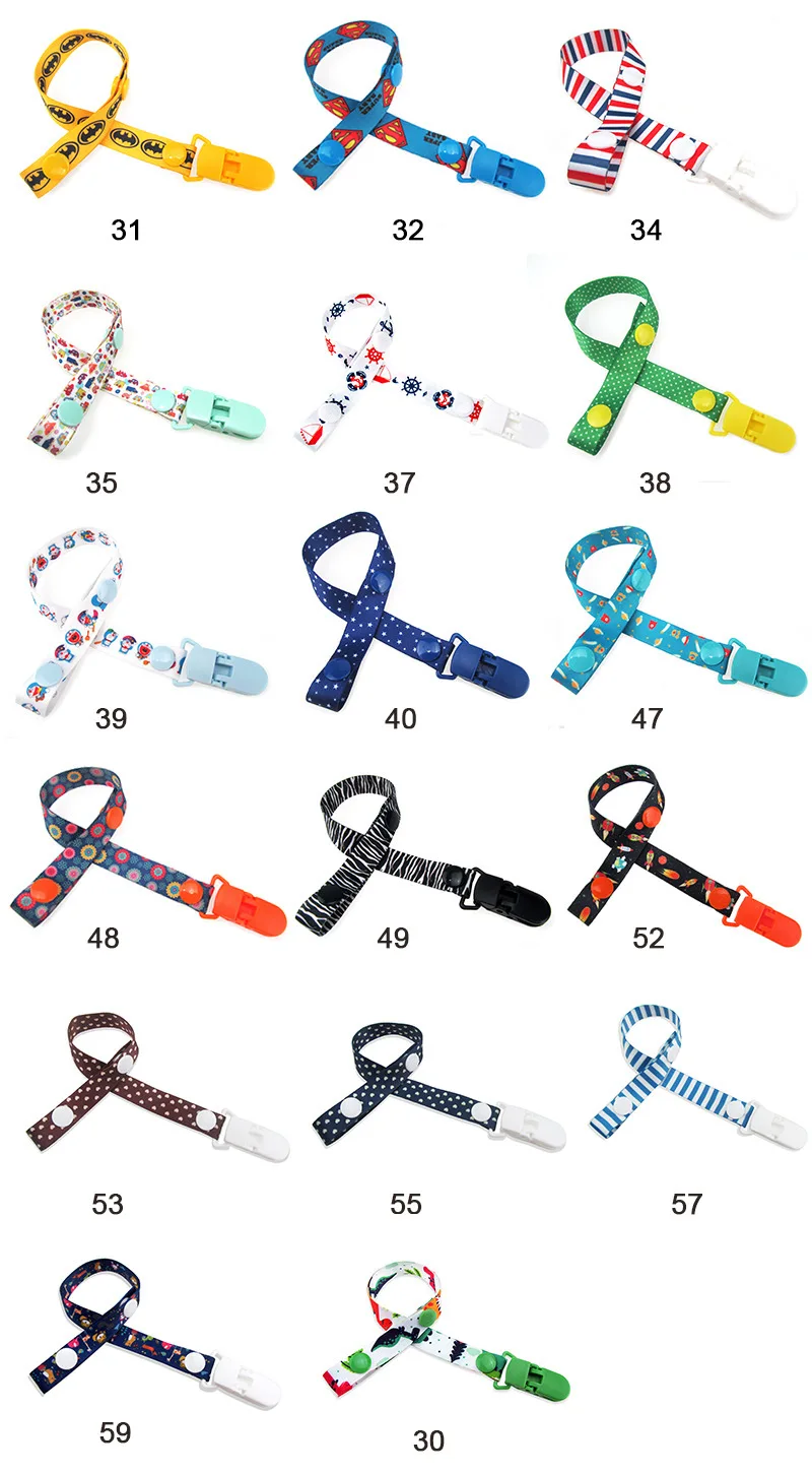 Pacifier Clips for Babies Newborn Soother Clip Chain Personalised Infant Present Gifts Personalized Baby Accessories Cartoon