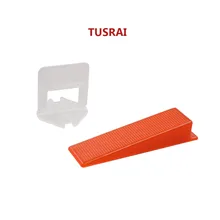 Набор система выравнивание плитки 2mm 3/32" 200шт пола укладки плитки 100 зажим+100 Клин TUSRAI