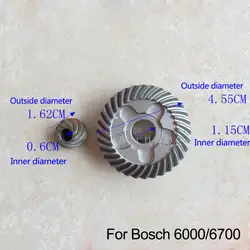 Замена 2 в 1 конические Шестерни для Bosch 6000/6700 Болгарки, Мощность аксессуары инструмента, высокое качество