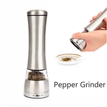 

Stainless steel Portable Manual Salt Spice Pepper Grinder Muller Mill Kitchen Seasoning Grinding Tool for meat Restaurants