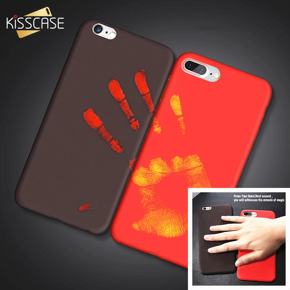 KISSCASE For iPhone X Case Thermal Sensor Color Changing Phone Case For