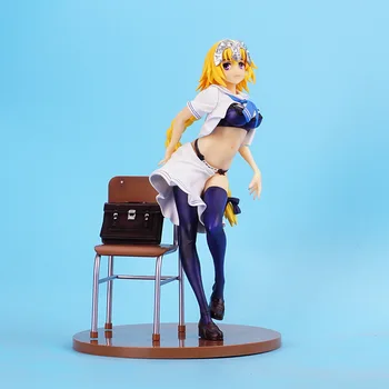 

25 cm Fate Stay Night Joan of Arc Sexy Sailor Suit Display Model Toys Japanese Sexy Girl Doll Collection Joute Man Birthday Gift