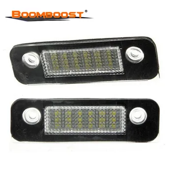 

2pcs 12V License Plate Light Lamp SMD LED 12V For Ford Fusion for Mondeo MK2 for Fiesta MK5 White Number