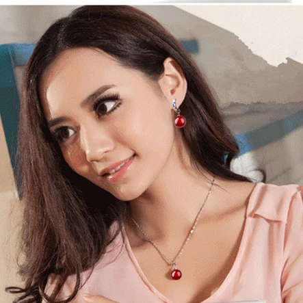 Серьги подвески из серебра 925 пробы 8 мм 3 цвета|jewelry cobalt|earrings pandaearring rack |