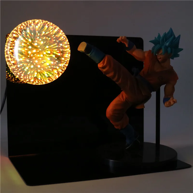 DIY Аниме Модель Коллекционная Dragon Ball Z фигурка экшен-фигурка Гоку куклы светодиодный ночник для детей Детские игрушки YH-0007 - Цвет: I