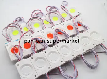

20pcs 2.4W injection COB LED Module light,DC 12V advertising light Red Green blue white warm white