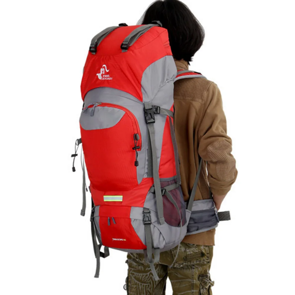 60L Camping Hiking Backpacks Outdoor Big Bag Nylon Superlight Sport