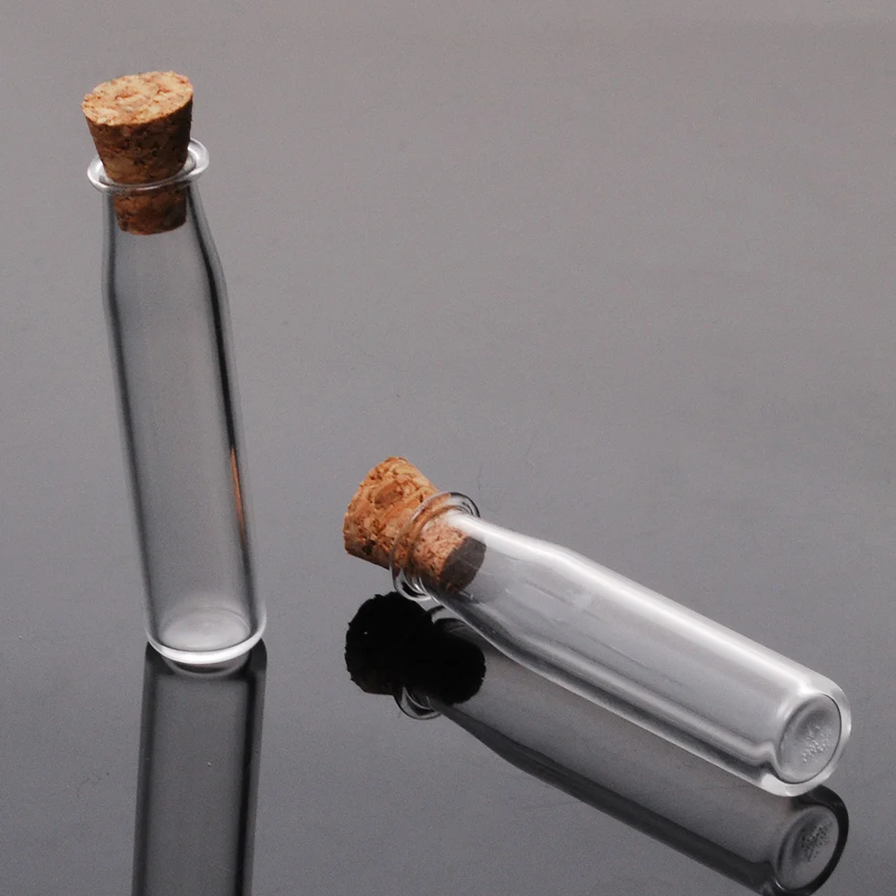 

Wholesale 10pcs/lot Clear Corked Mini Glass Bubble Bottles Vials, Thin Glass Bottle with Cork, 10*40mm-10018061