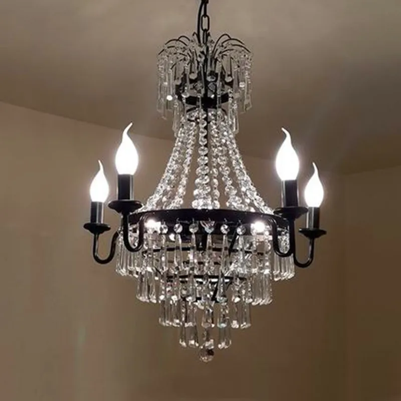 

Modern Crystal Chandelier light Living Room Decoration crystal Pendants and Chandeliers Home Lighting Indoor Lamp E14 led candle