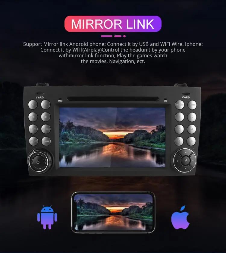 Cheap Besina Android 9.0 2 Din 7 Inch Car DVD Player For Mercedes Benz SLK R171 SLK230 W171 GPS Multimedia Radio 2G+16G Steering Wheel 7 Cheap Besina Android 9.0 2 Din 7 Inch Car DVD Player For Mercedes Benz SLK R171 SLK230 W171 GPS Multimedia Radio 2G+16G Steering Wheel 7