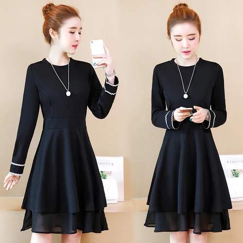 Офисные женские туфли осеннее женское платье Праздничное элегантное Vestidos