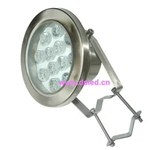 Нержавеющая сталь, IP68, Высокая мощность 12 Вт Светодиодный прожектор для улицы, светодиодный уличный свет, с обручем, работающего на постоянном токе 12 В, DS-10-30-12W, хорошее качество