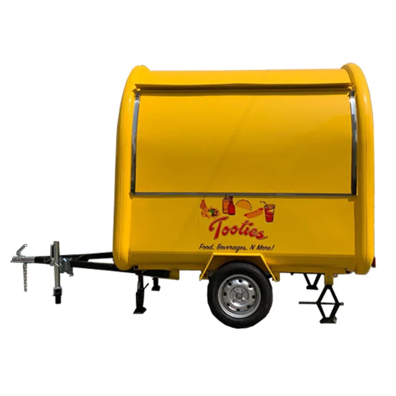 USA standard KN-220B yellow color mobile food carts/trailer/ ice cream truck/snack with food logo and 4 water sinks USA standard KN-220B yellow color mobile food carts/trailer/ ice cream truck/snack with food logo and 4 water sinks