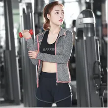 2016 Women Yoga Sport Suit 3 Piece Female Zipper Long Sleeve Womens Sport Set Fitness Ladies Hoodies Sports Women’s Clothing