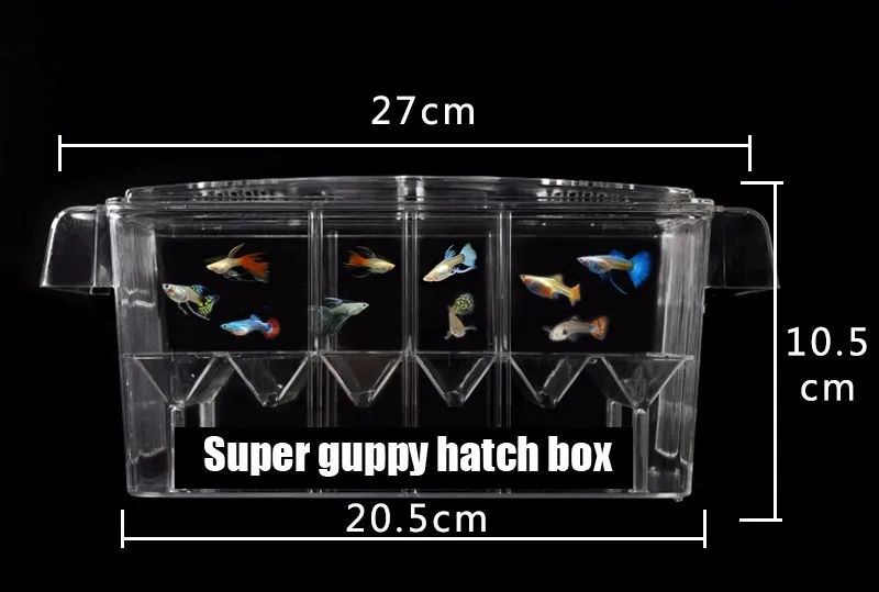 4 комнатный лючок подвешиваемый аквариумный арцидный Гуппи для маленьких рыб разделительная коробка для разведения Авто поплавок
