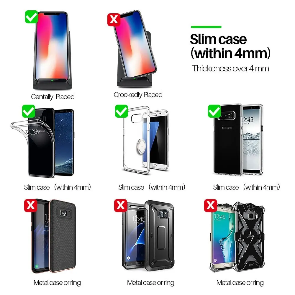 Coofun Qi Беспроводное зарядное устройство 5 Вт для iPhone X 8 samsung Note S8 Plus S7 S6 Edge телефон